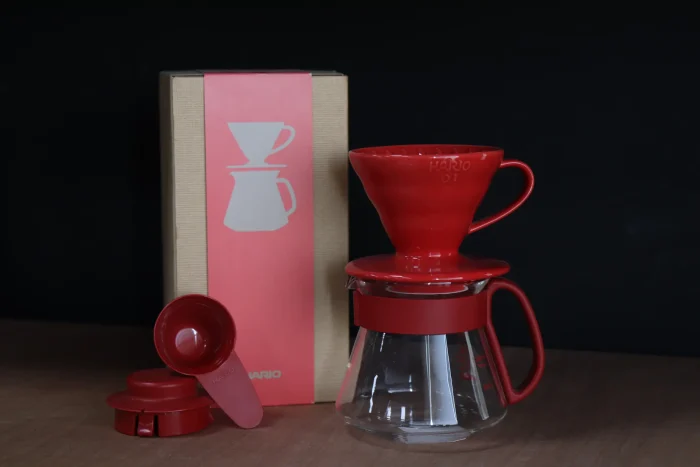 V60 Dripper & Pot (Red Color) - Image 1